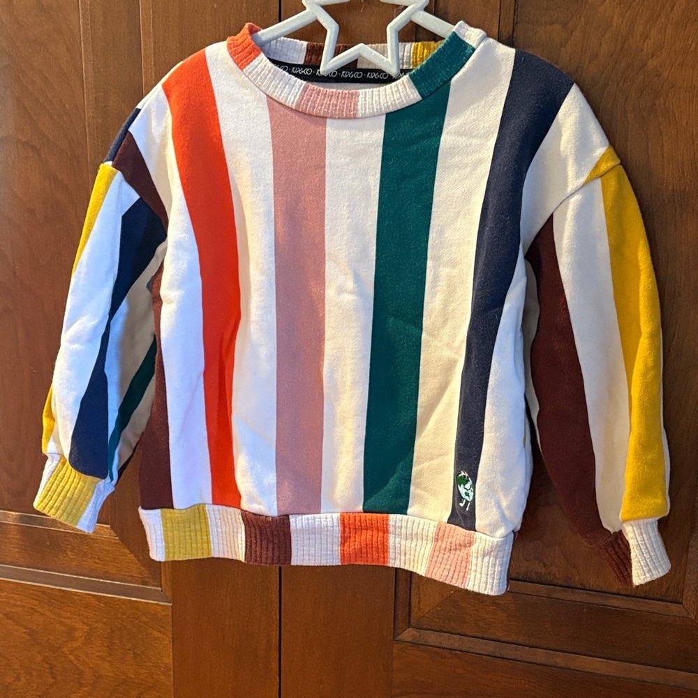 Colorful Striped Kids Sweatshirt